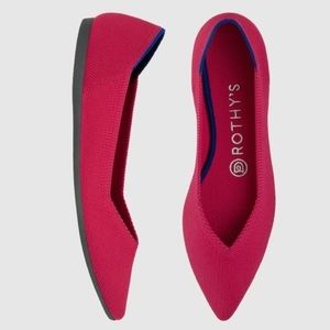 Rothy’s Hot Pink Rare Pointed Toe Flat 015